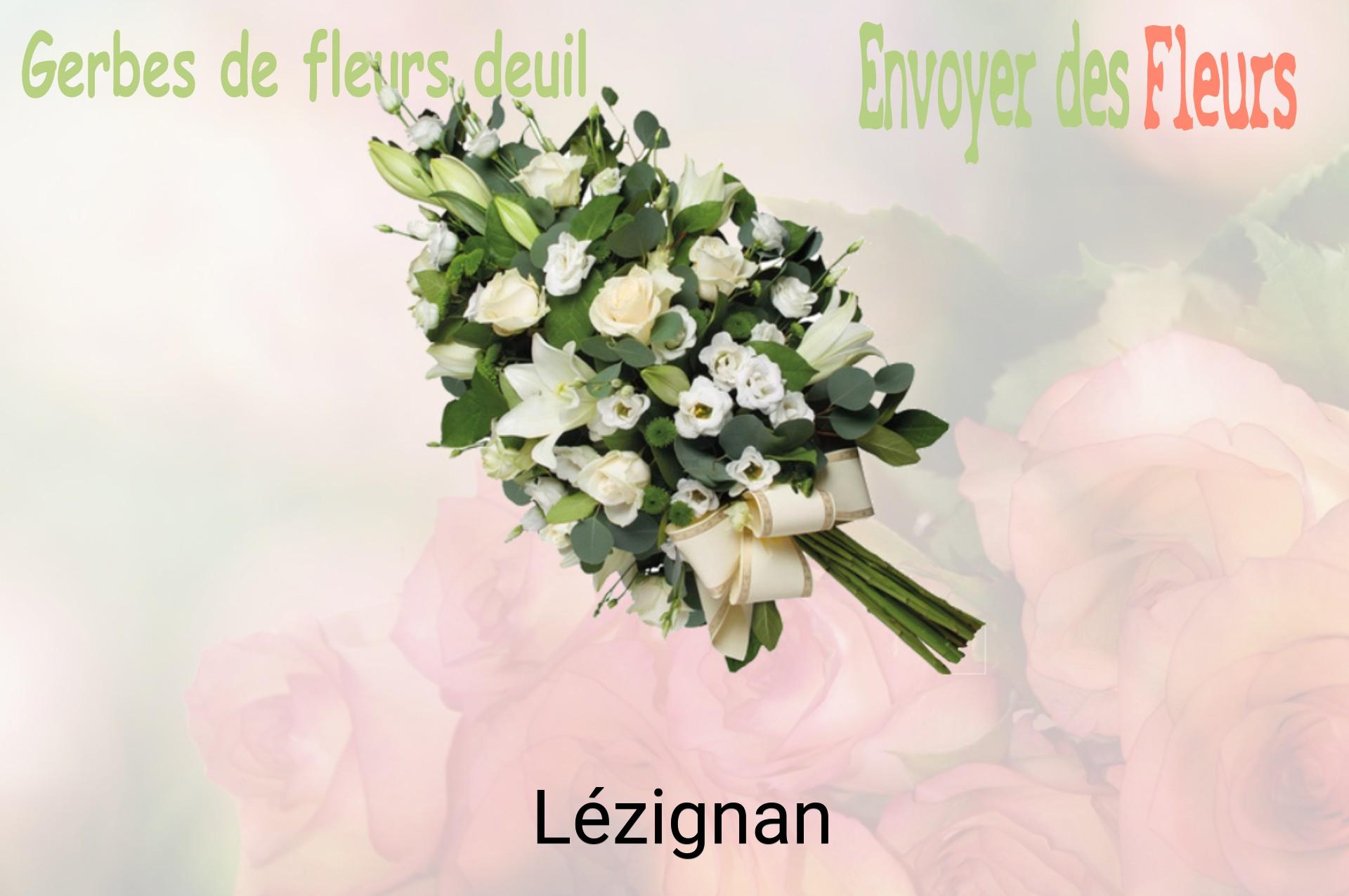 Gerbe de fleurs de deuil livrée à Lézignan